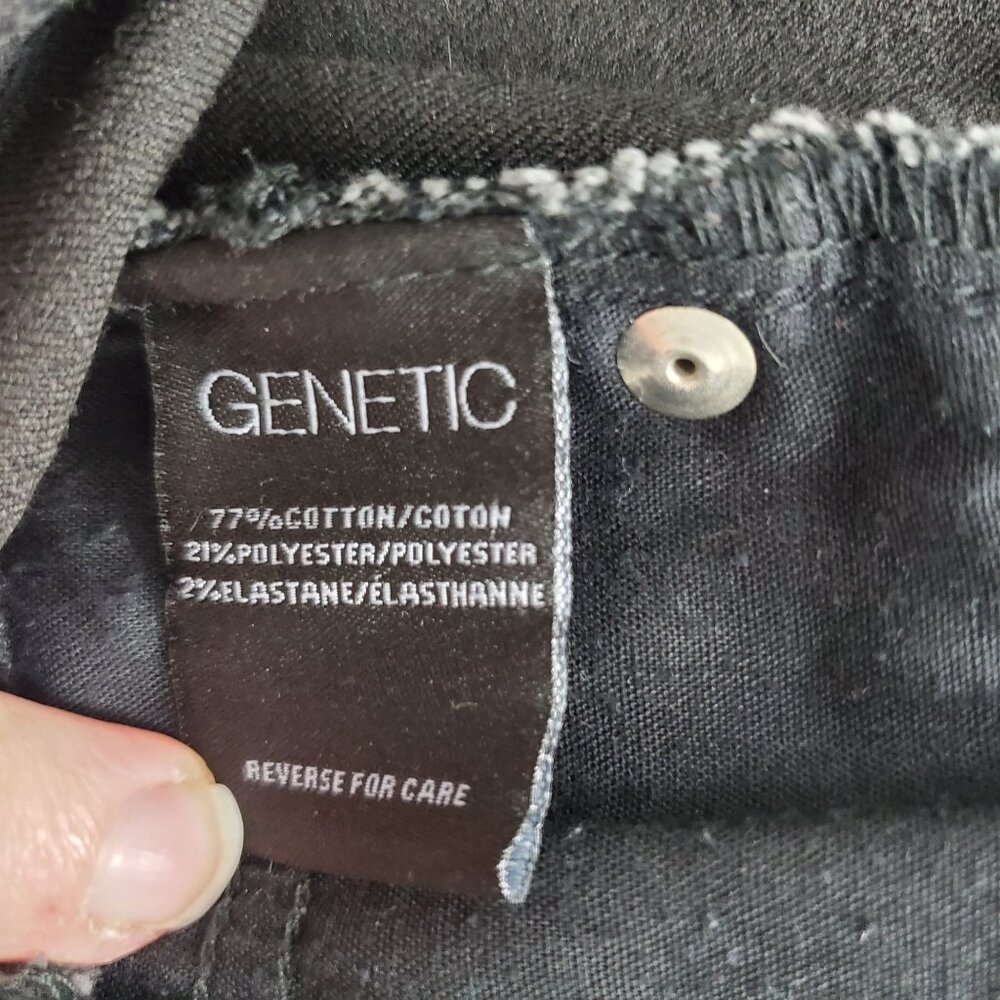 Genetic‎ Denim Heroine Stem Mid-Rise Skinny Women's Black Stretch Jeans USA 24 - Picture 8 of 12